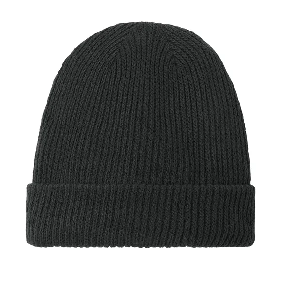 The North Face Men's Black Rib Knit Cuffed Beanie - Picture 2 of 2